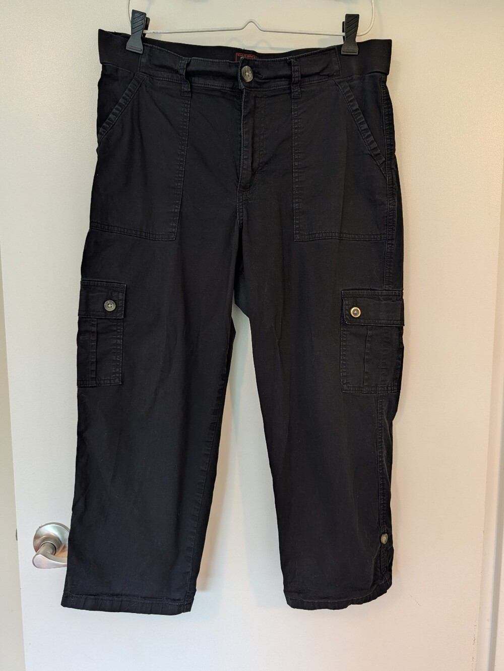 Women’s Lee Black Cargo Pants – Size 10 Medium